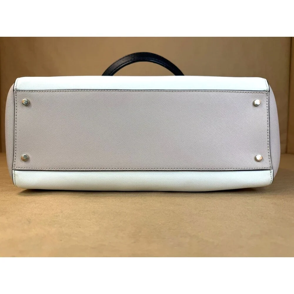 Kate Spade Cameron Large Colorblock Laptop Tote – Black/White/Beige